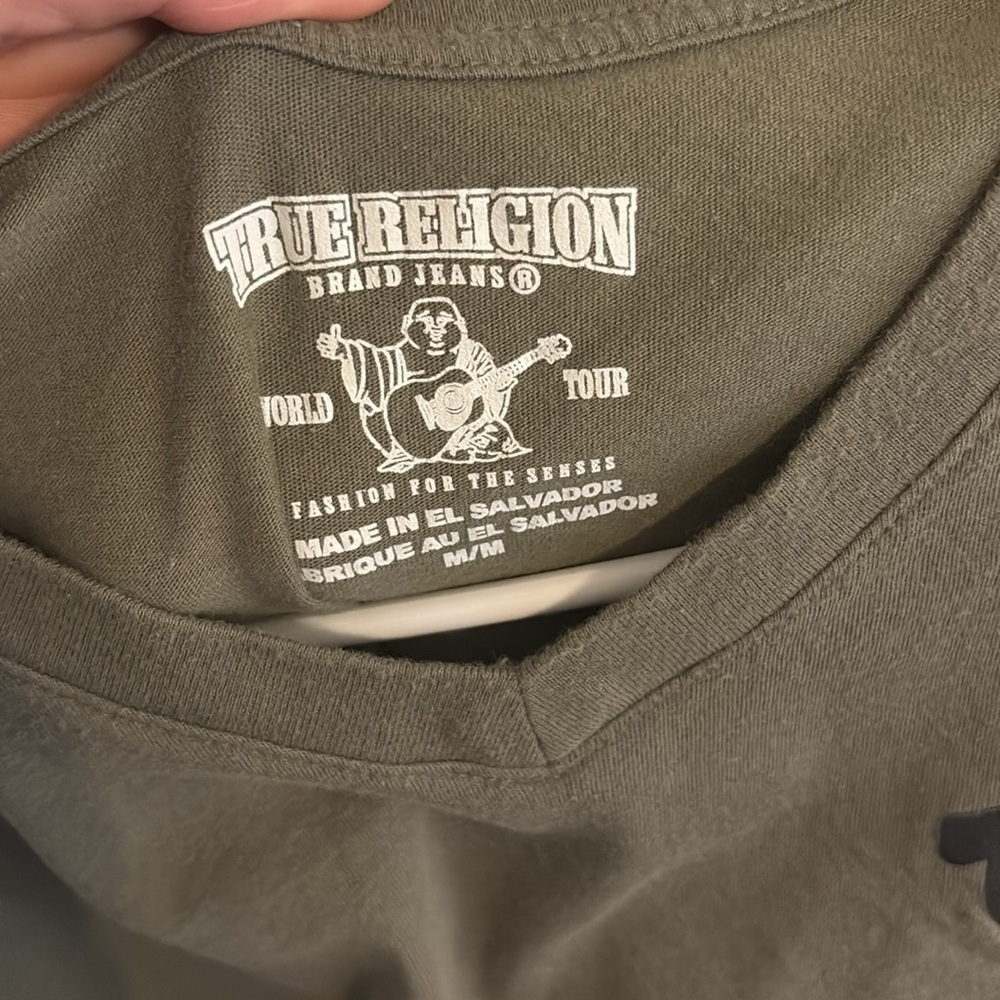 True Religion V-Neck shirt, size medium - Picture 2 of 5